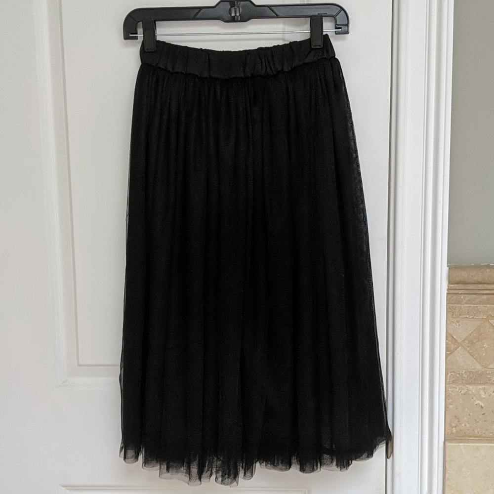 Tulle skirt - black (midi / tea length)